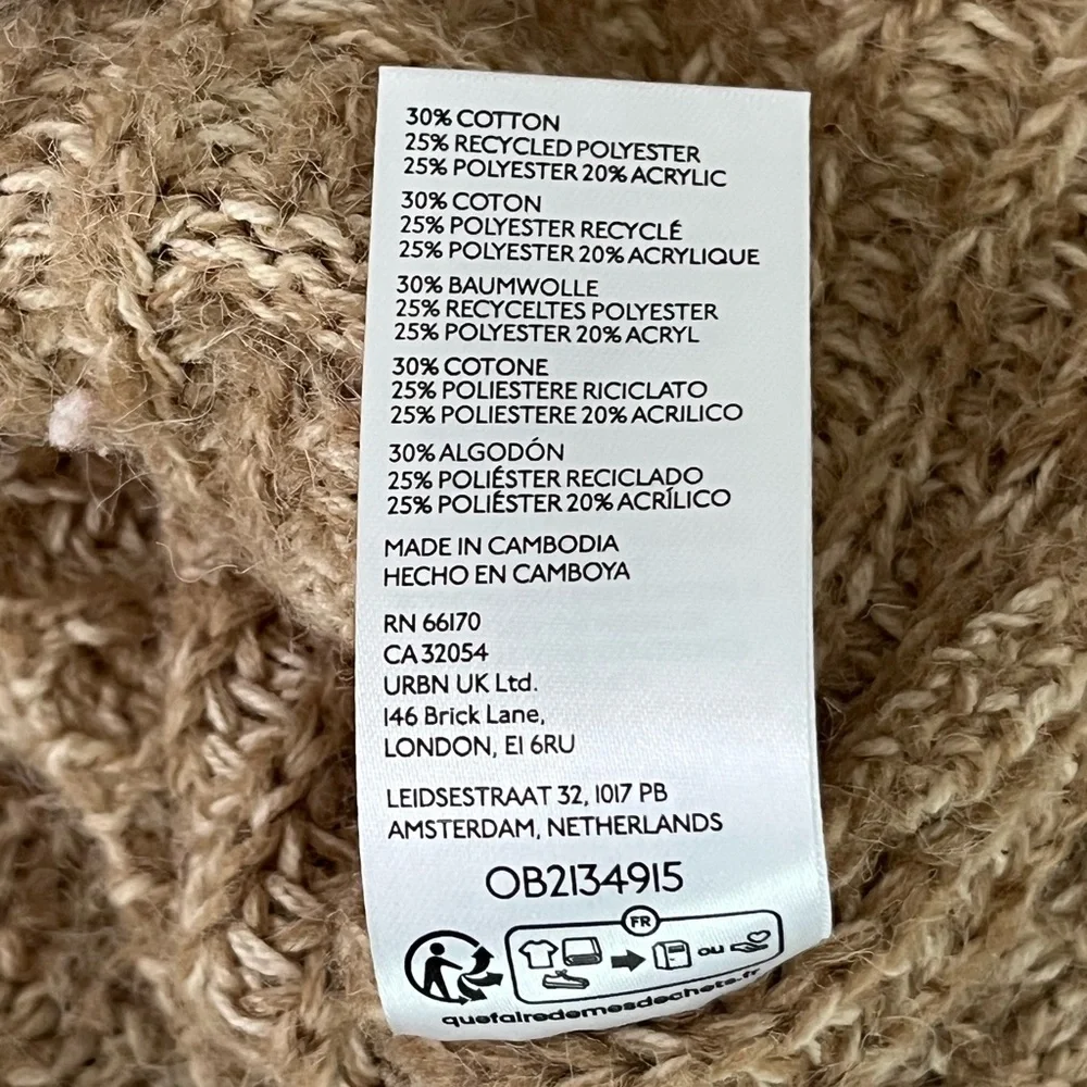 BDG Urban Outfitters Camel Knit Sweater Vest - Picture 5 of 6